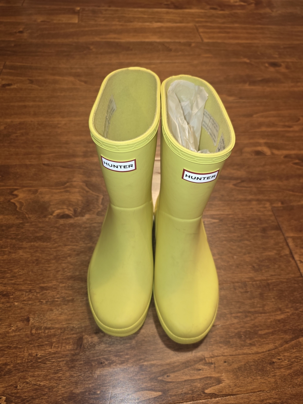 Hunter Kids Yellow Rubber Rain Boots GUC
